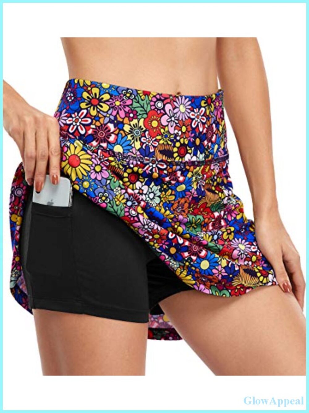 High Waisted Athletic Skort with Pockets for Women Golf Tennis Pickleball